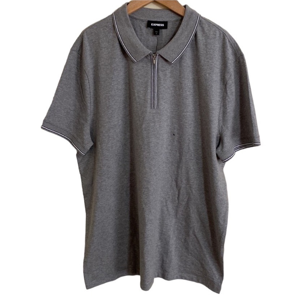 Express Tipped Zipper Polo